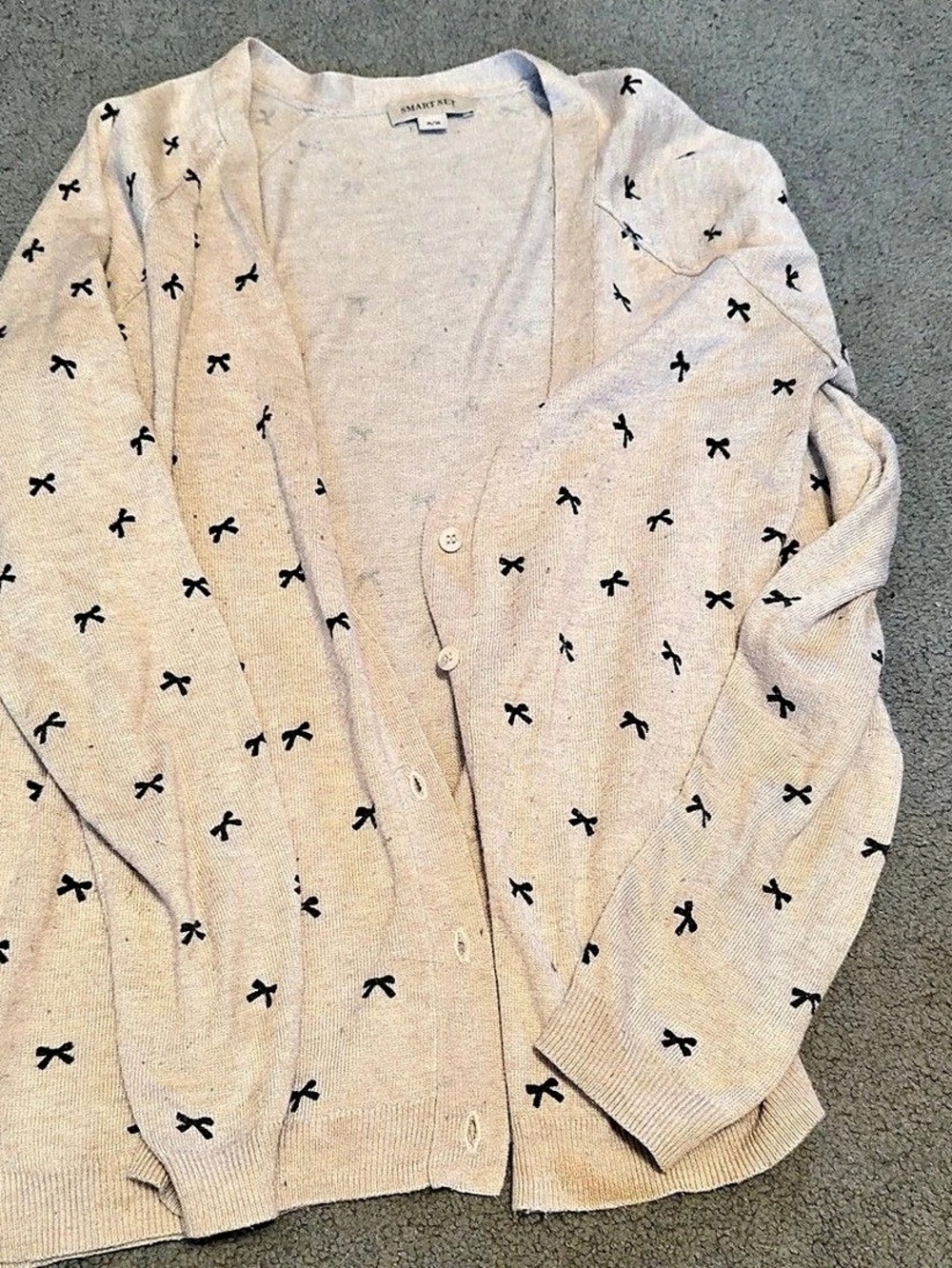 SMART SET Patterned Cardigan Size Medium